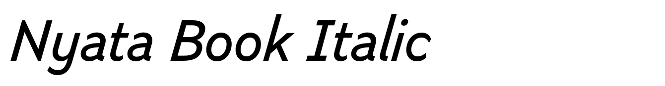 Nyata Book Italic